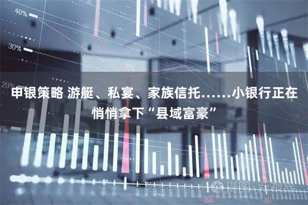 申银策略 游艇、私宴、家族信托……小银行正在悄悄拿下“县域富豪”